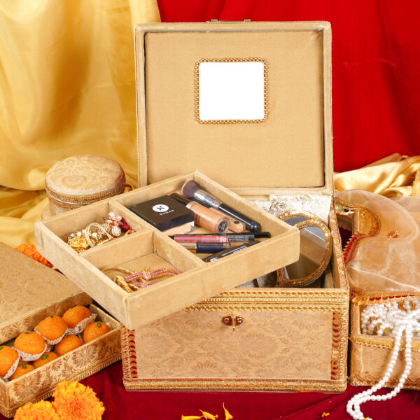 Makeup Vanity Box (Gold)