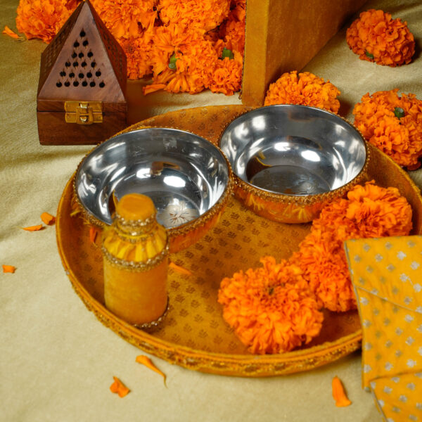 Thaal with 2 Bowls